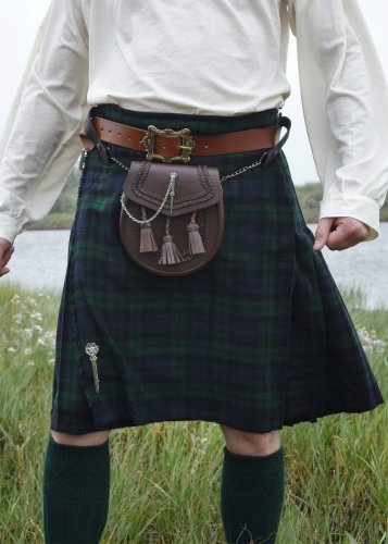 Kilt, škótska sukňa - modrý a zelený tartan