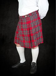 Kilt, škótska sukňa - červený tartan