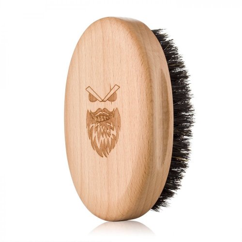 Angry Beards Drevená kefa na bradu a fúzy - Štetiny: Jemné