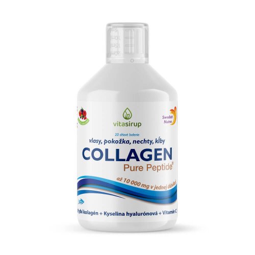 Swedish Nutra Collagen 10000 Pure Peptide hydrolyzovaný rybí kolagén 500 ml