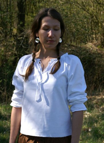 Dámska stredoveká košeľa so šnúrkami